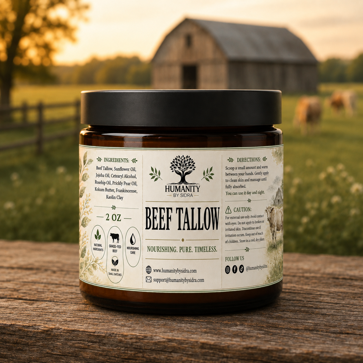 2 oz Halal Beef Tallow - 100% Grass Fed Beef Tallow - Image 3
