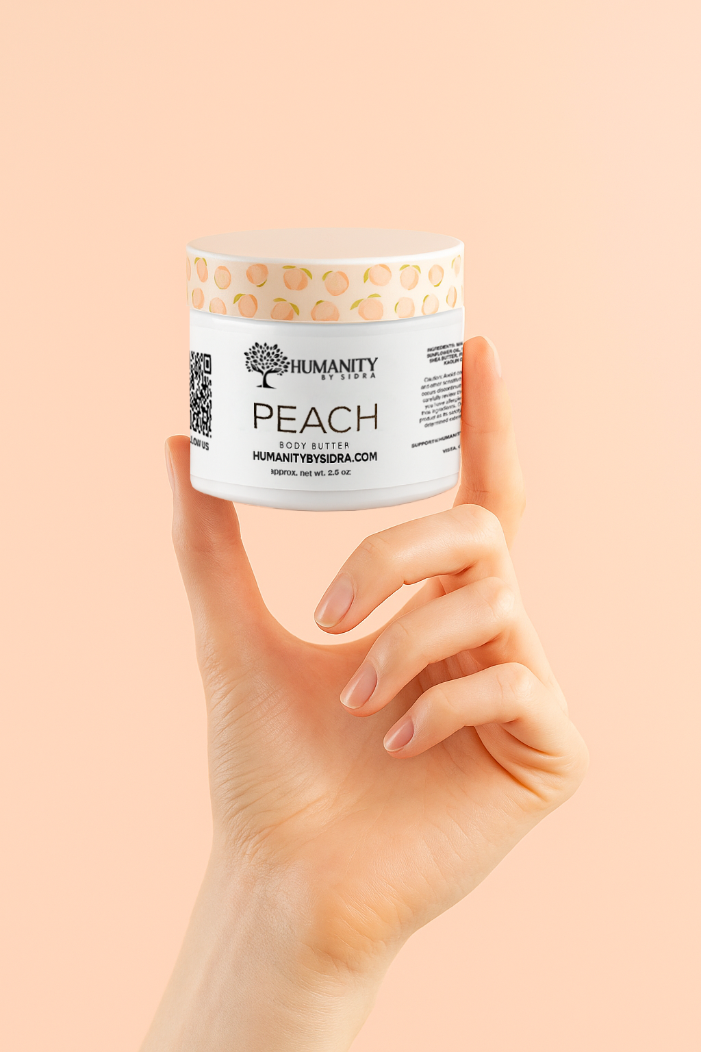 2.5 oz Whipped Body Butter - Peach