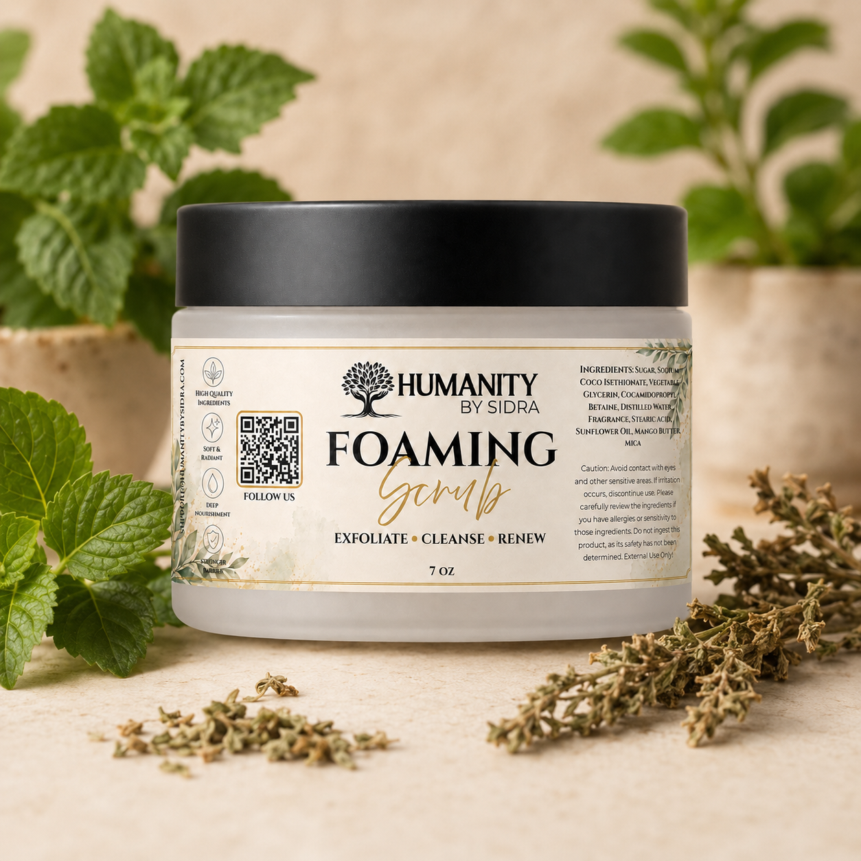 7 oz Foaming Hand and Body Scrub - Patchouli
