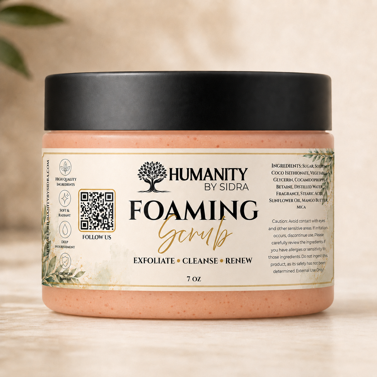 7 oz Foaming Hand and Body Scrub - Mango Gardenia - Image 3