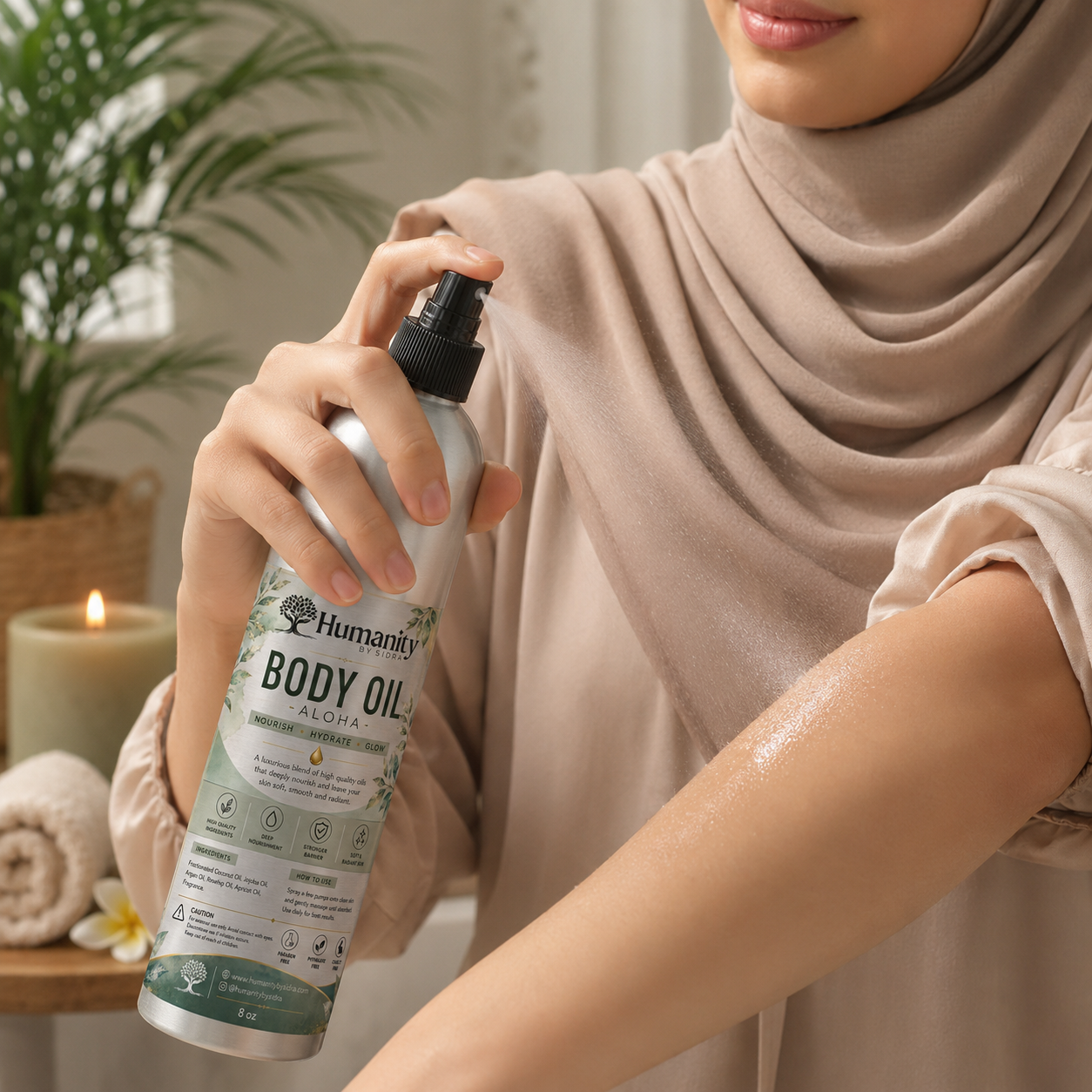 8 oz Body Oil Mist - Aloha - Image 2