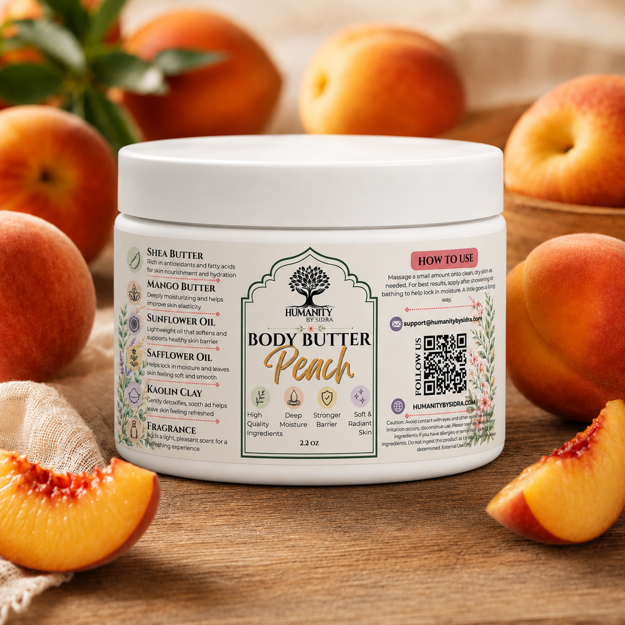 2.2 oz Whipped Body Butter - Peach