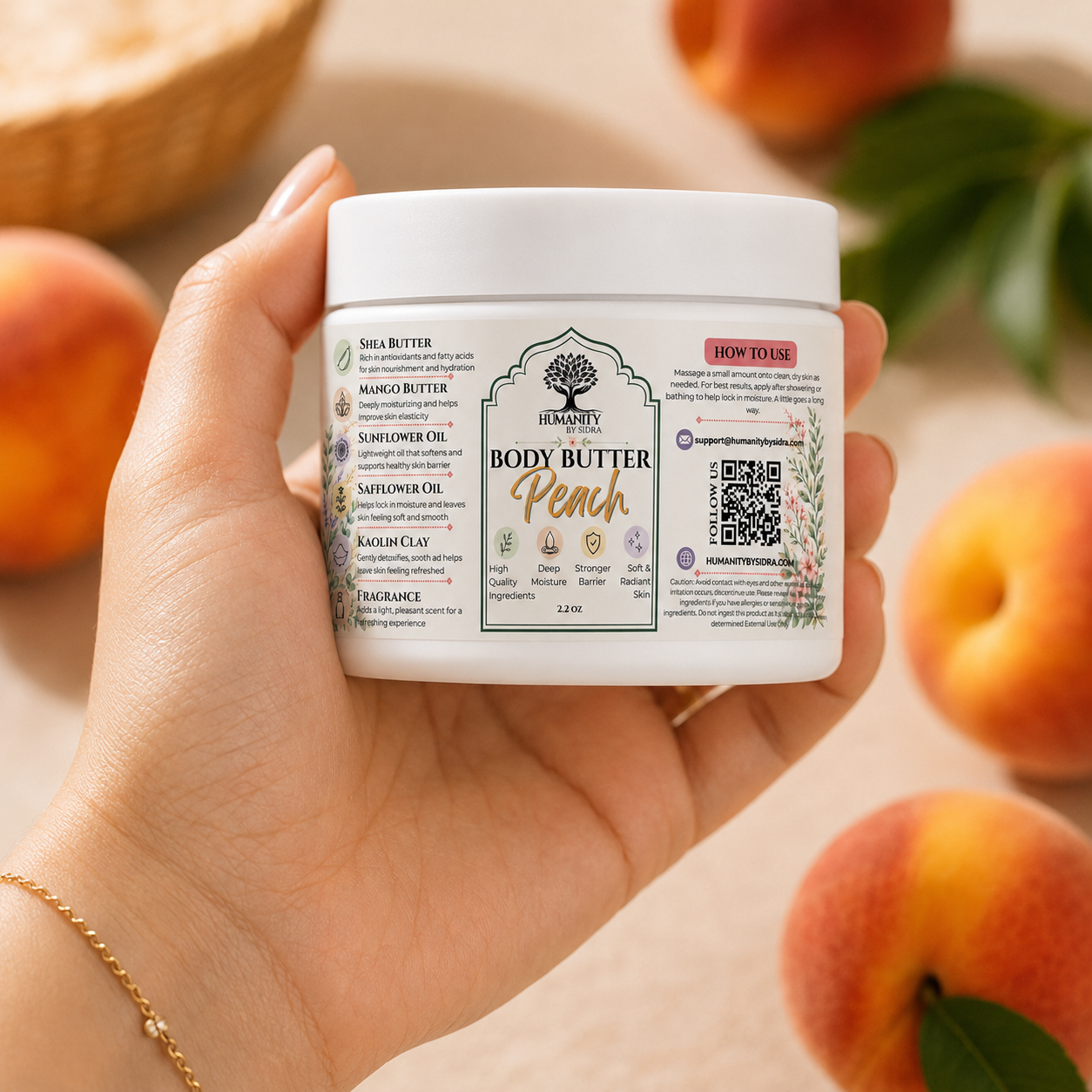 2.2 oz Whipped Body Butter - Peach - Image 2