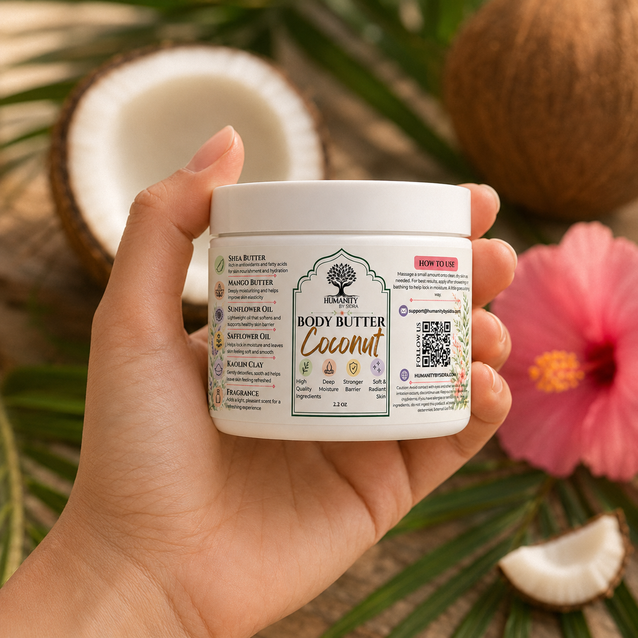 2.2 oz Whipped Body Butter - Coconut - Image 2