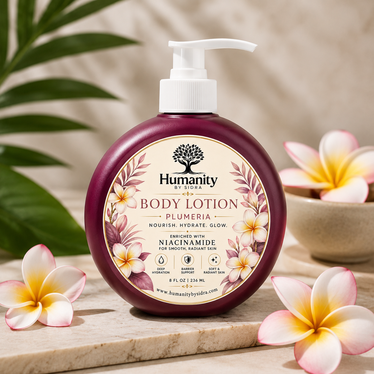 Hand and Body Lotion with Niacinamide - Plumeria