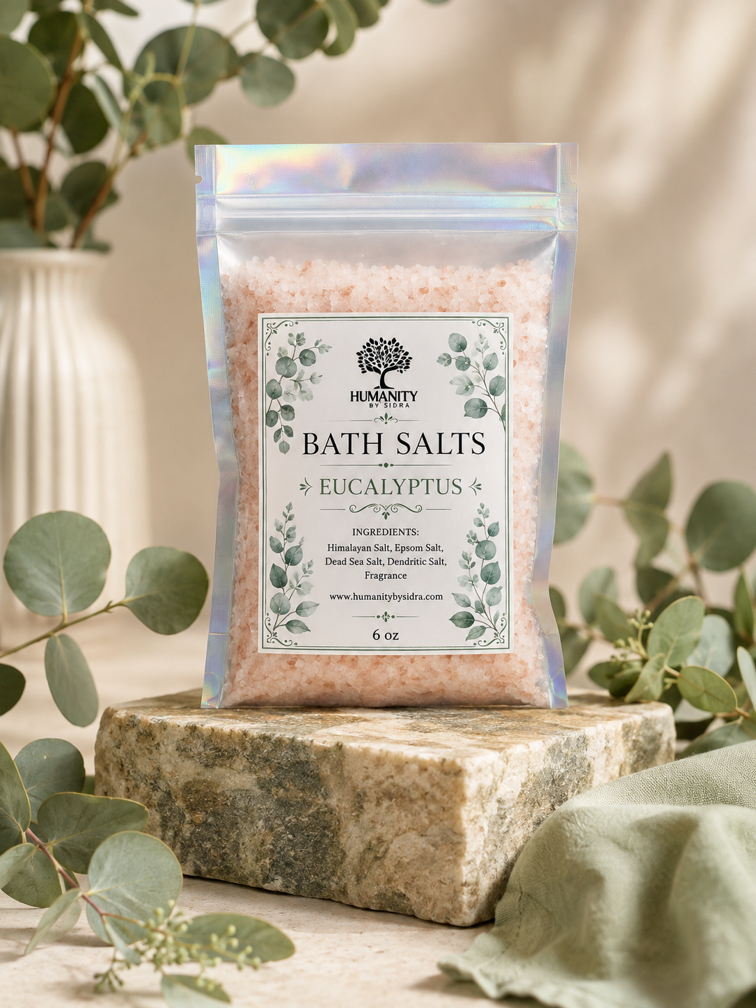 6 oz Bath Salts - Eucalyptus